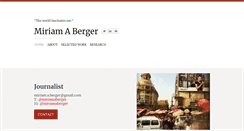Desktop Screenshot of miriamaberger.com